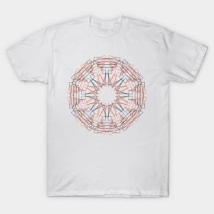 Red and black mandala T-Shirt